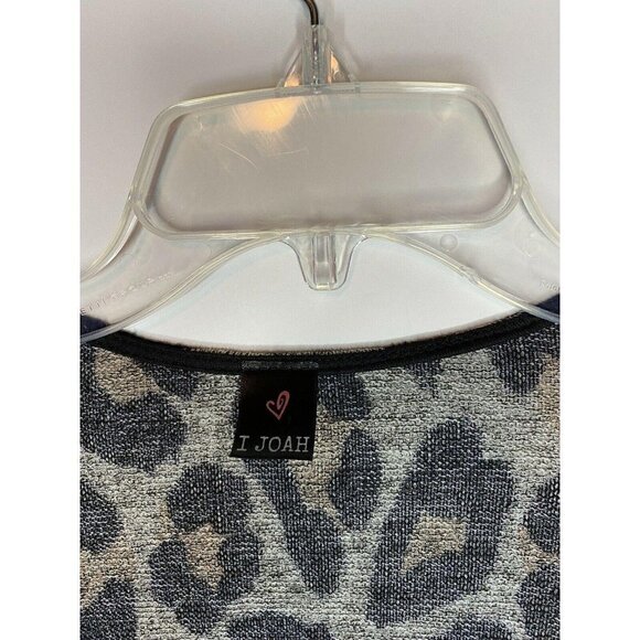 I Joah Animal Print Open Front Kimono Cardigan Top Cover Size Small EUC - Picture 3 of 6